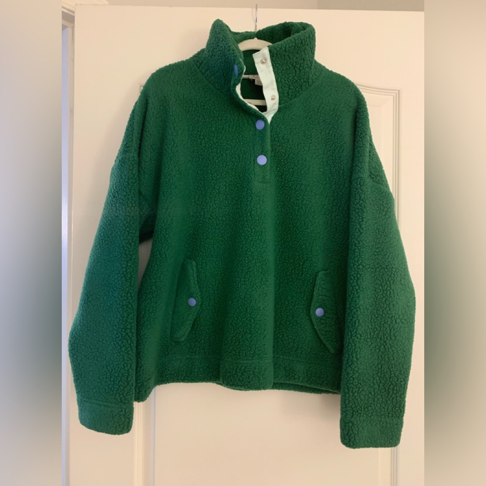 J Crew Green Fleece XXL